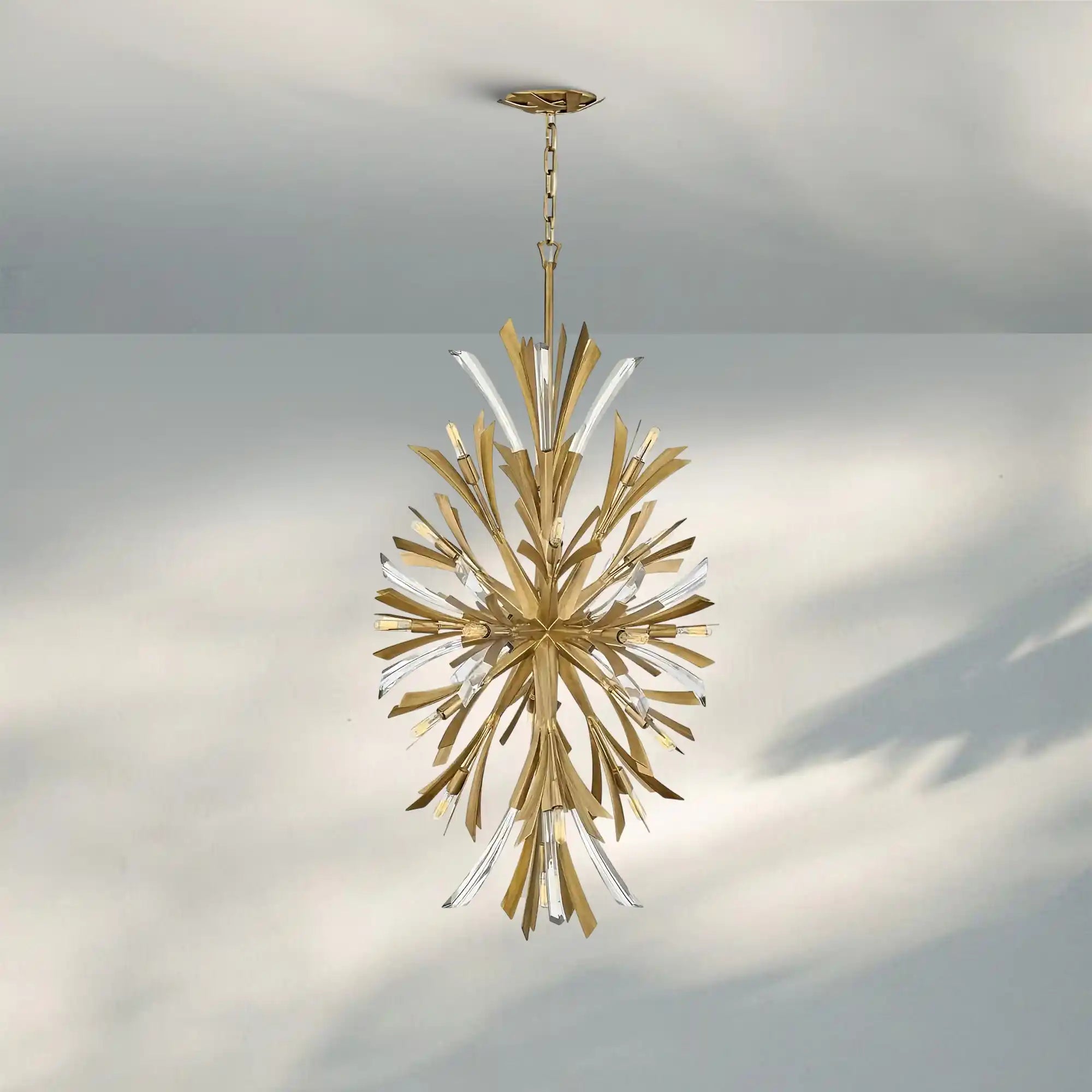 Aurora Medium Orb Chandelier-Burnished Gold-Blushlighting
