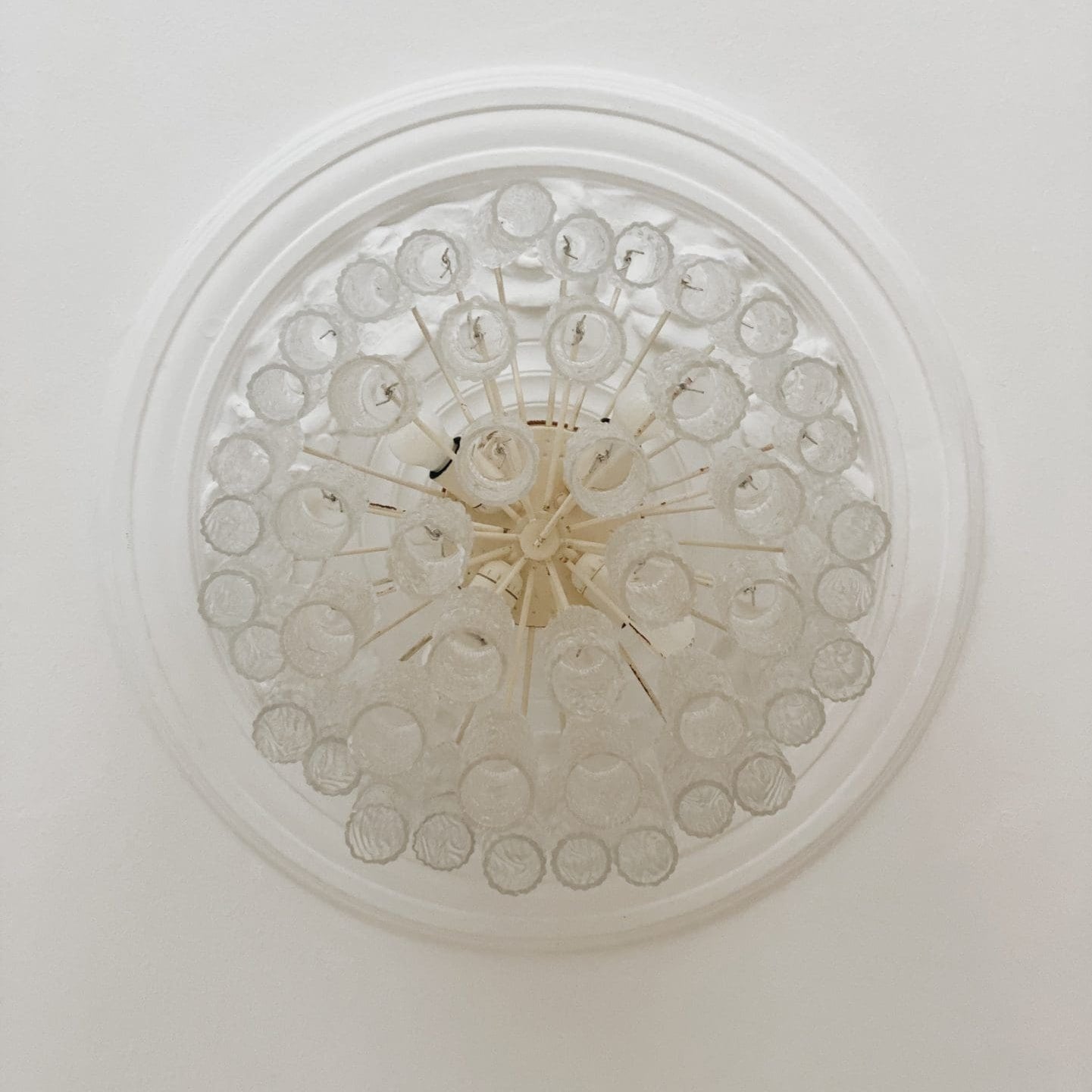 Vintage – Murano chandelier for Venini – 1970 – Transparent - Blushlighting