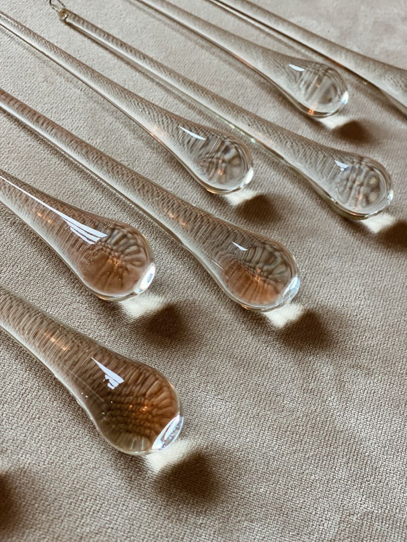 Vintage – Murano chandelier – Teardrop – 68 drops – Clear - Blushlighting