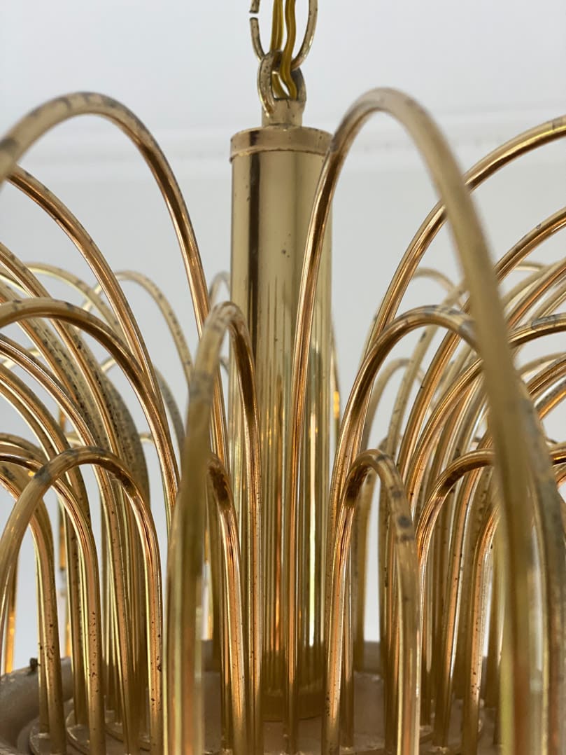 Vintage – Murano Teardrops Chandelier – 70s – Pink prisms - 47CM''DBlushlighting