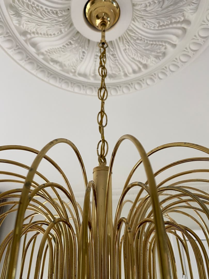 Vintage – Murano Teardrops Chandelier – 70s – Pink prisms - 47CM''DBlushlighting