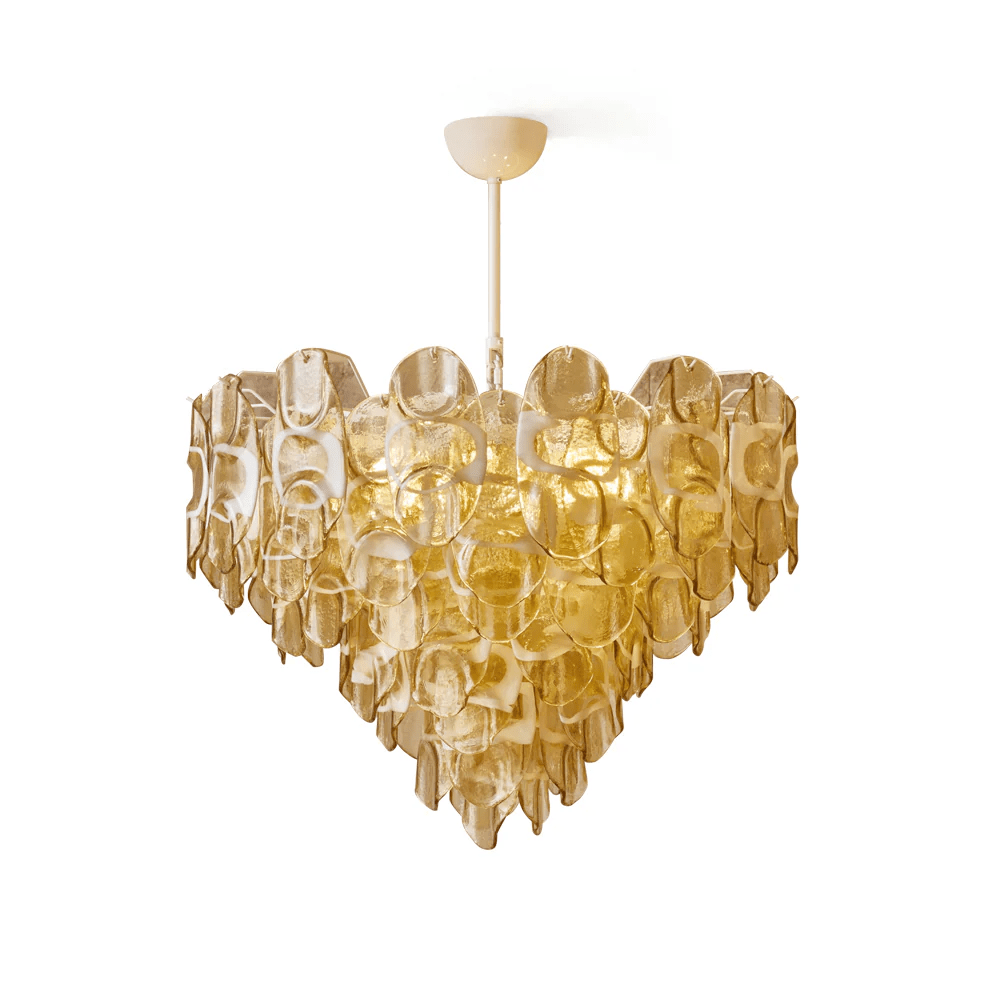 Vivara Glass Chandelier - ∅ 39.4″ x H 27.6″Pink GlassBlushlighting