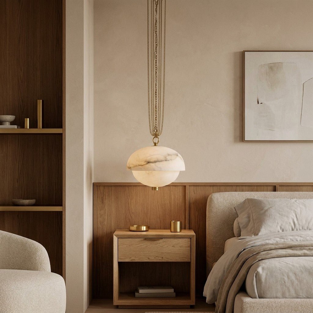 Volterra Alabaster LED Pendant 17” - Blushlighting