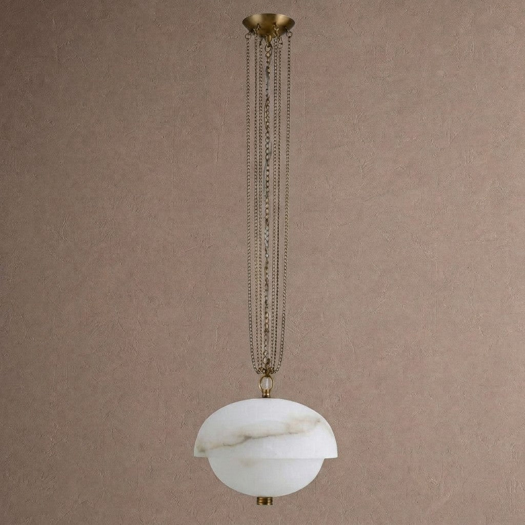 Volterra Alabaster LED Pendant 17” - Blushlighting