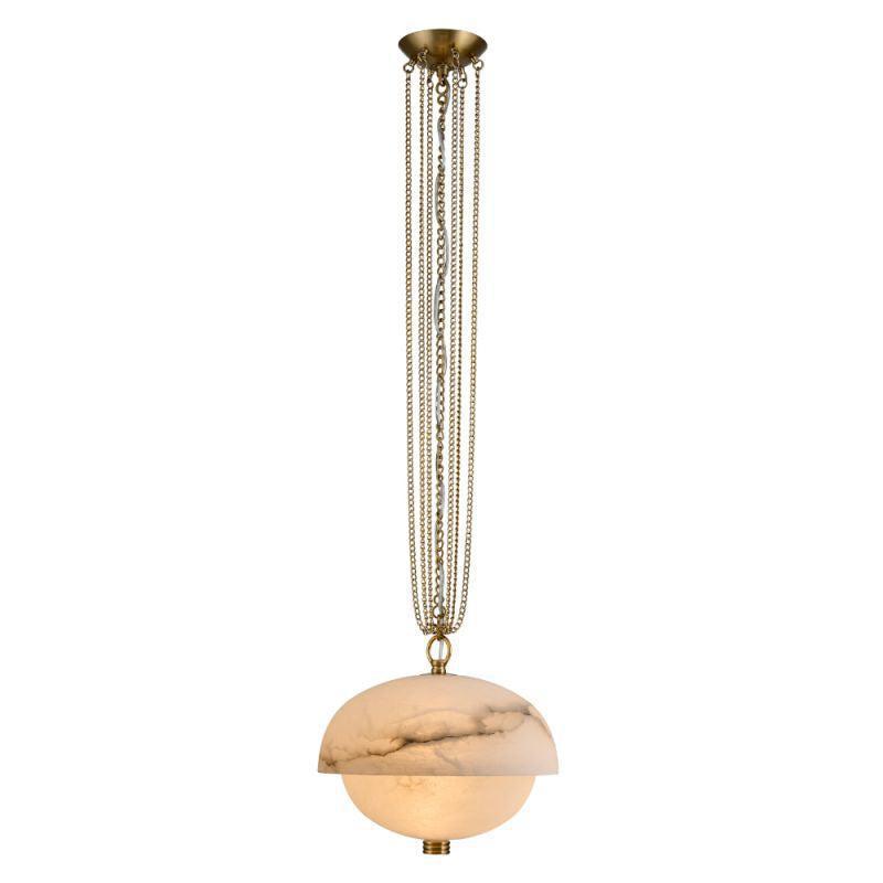Volterra Alabaster LED Pendant 17”-Pendant for living room,Pendant for kitchen,Pendant for bathrooms,Pendant for bedrooms,Pendant for foyer,Pendant for stairways,Pendant for dining room-Blushlighting