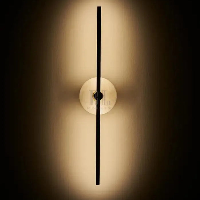 Wall Sconce With Alabaster-NORMAL-Blushlighting-Bronze-Blushlighting