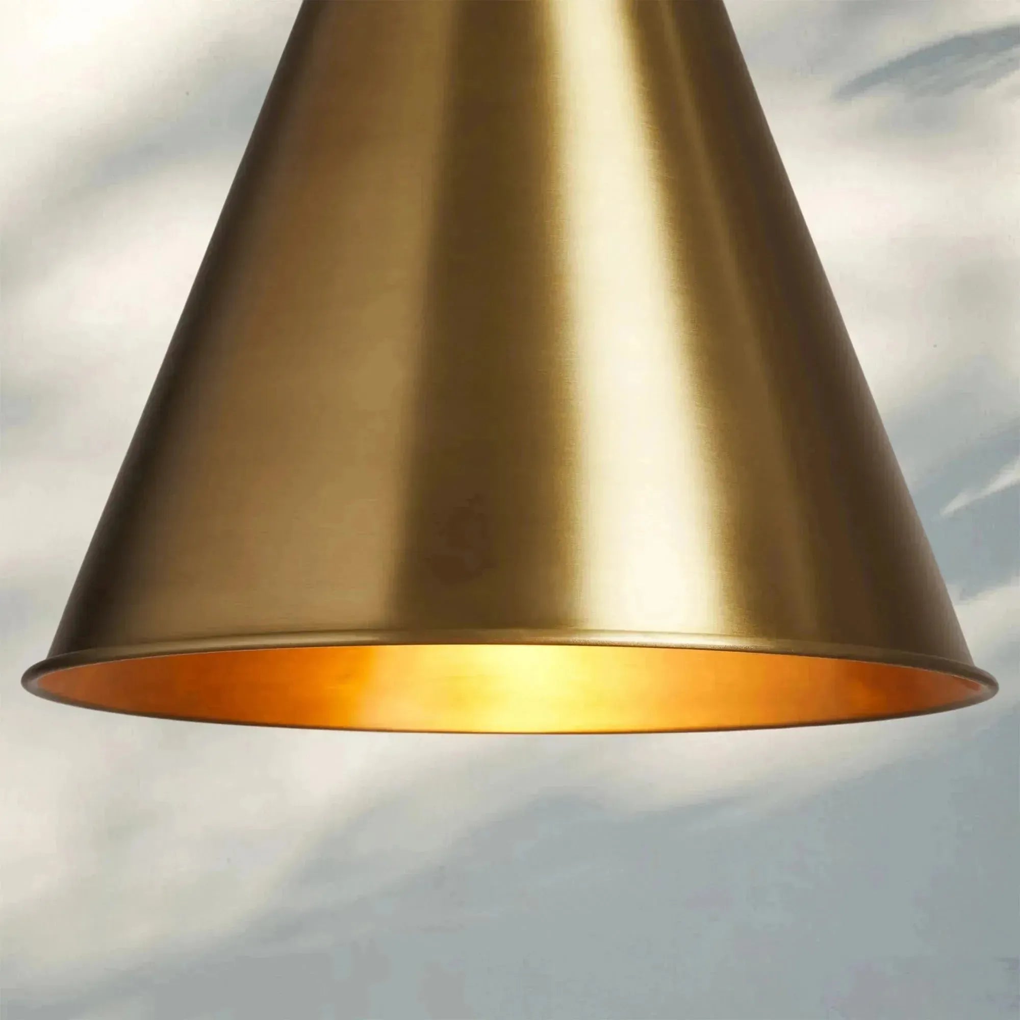 Watley Cone Pendant - BrassBlushlighting