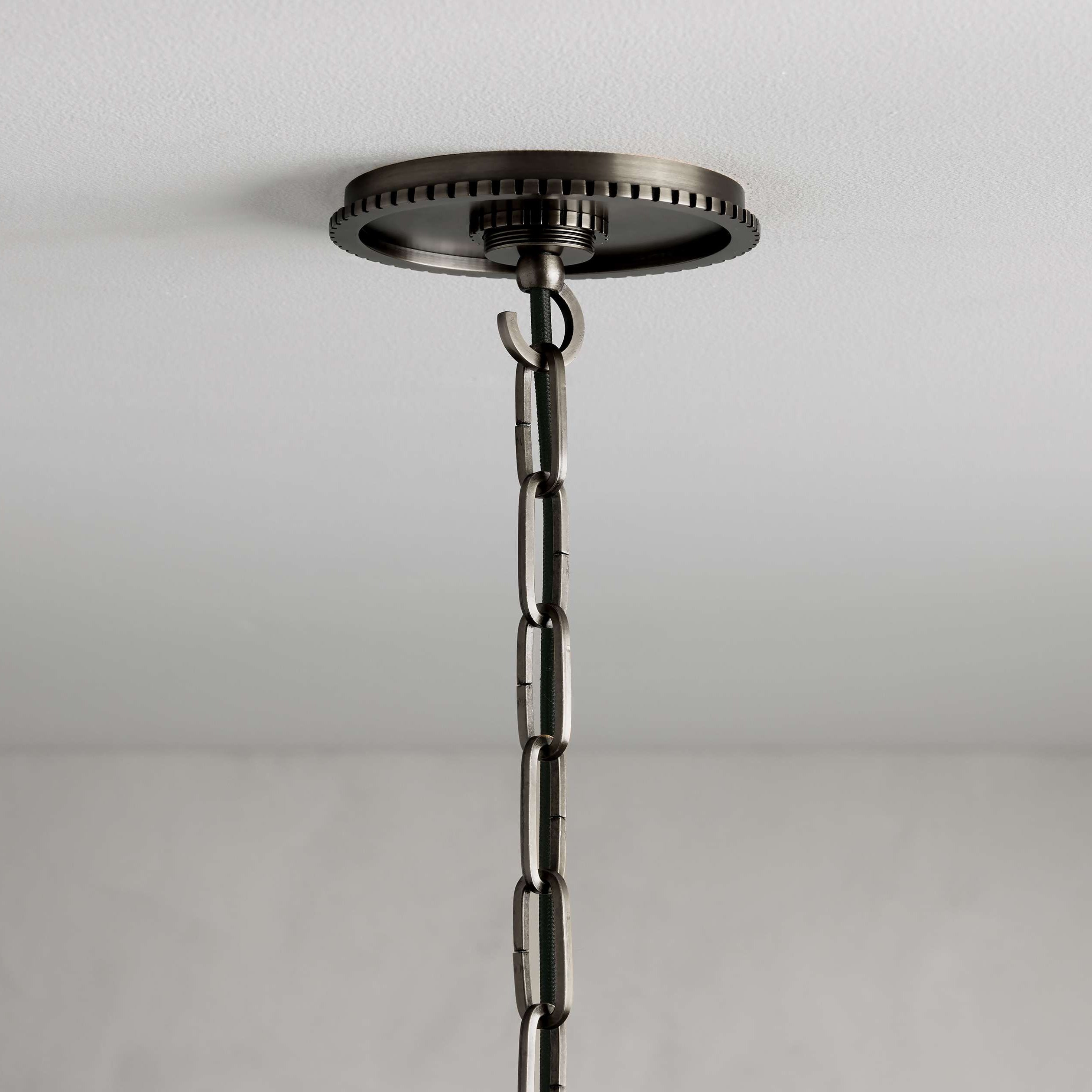 Wescotte Globe Pendant with Chain - BLACKCLEARSMALLBlushlighting
