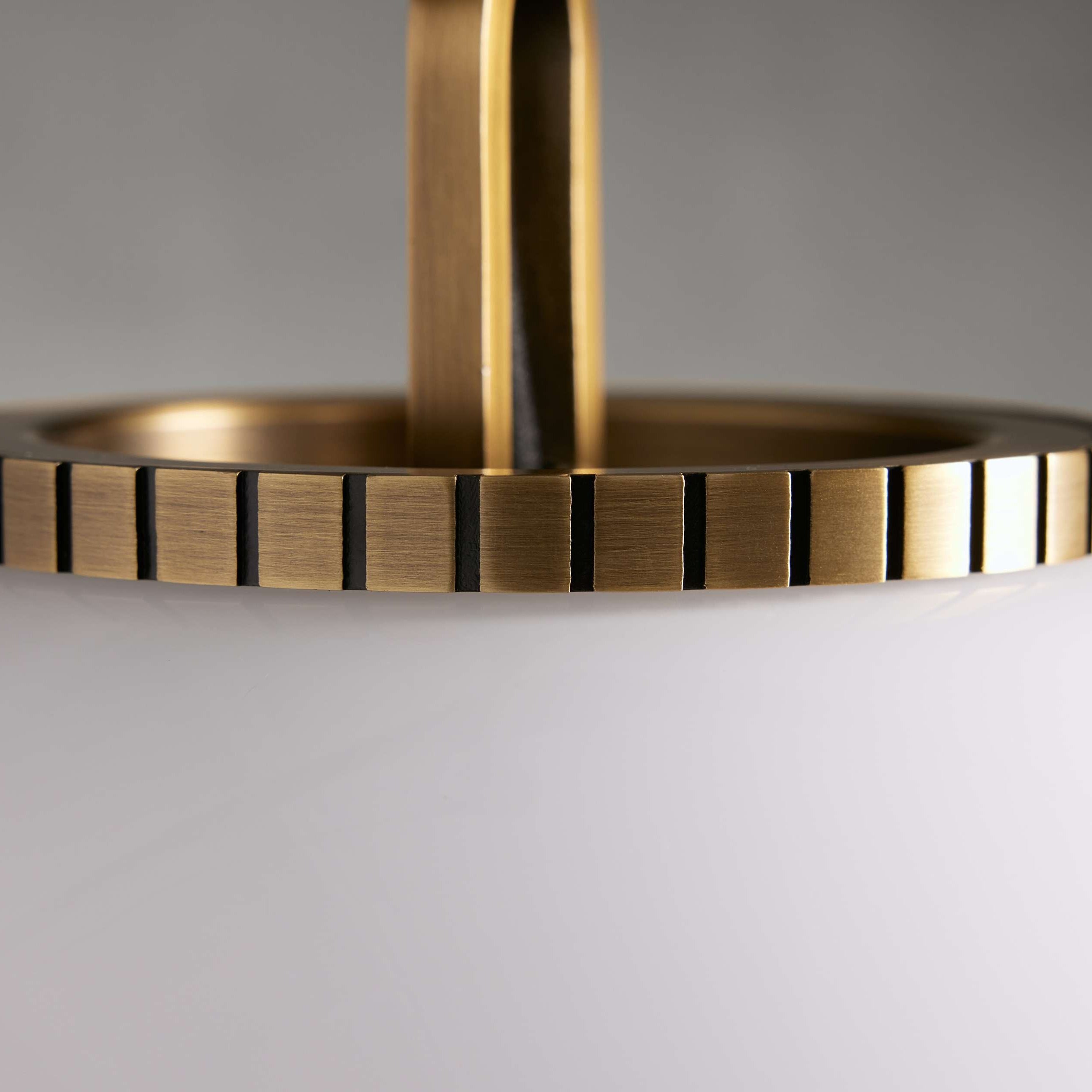 Wescotte Globe Pendant with Chain - BRASSMILKSMALLBlushlighting
