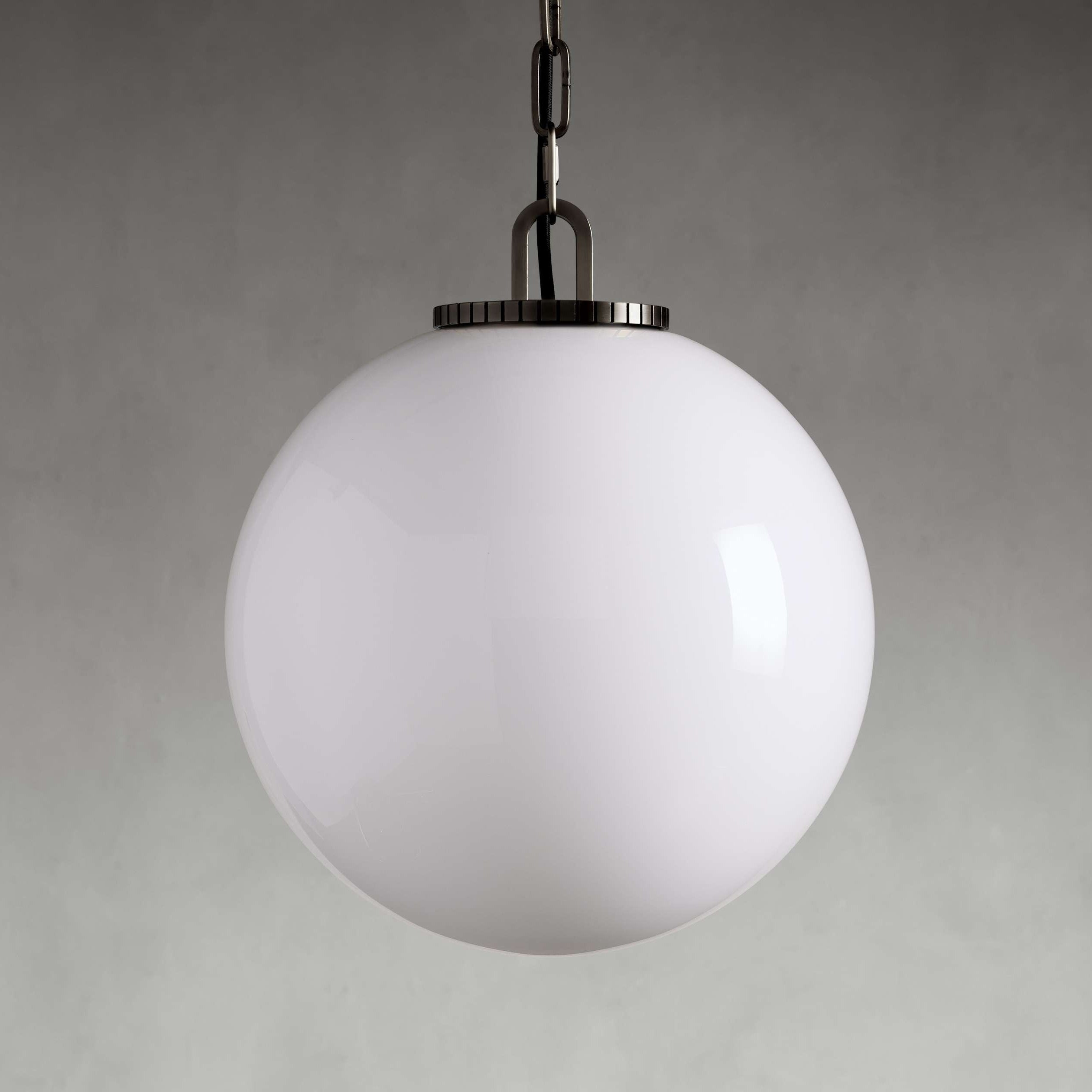 Wescotte Globe Pendant with Chain - BLACKMILKMEDIUMBlushlighting