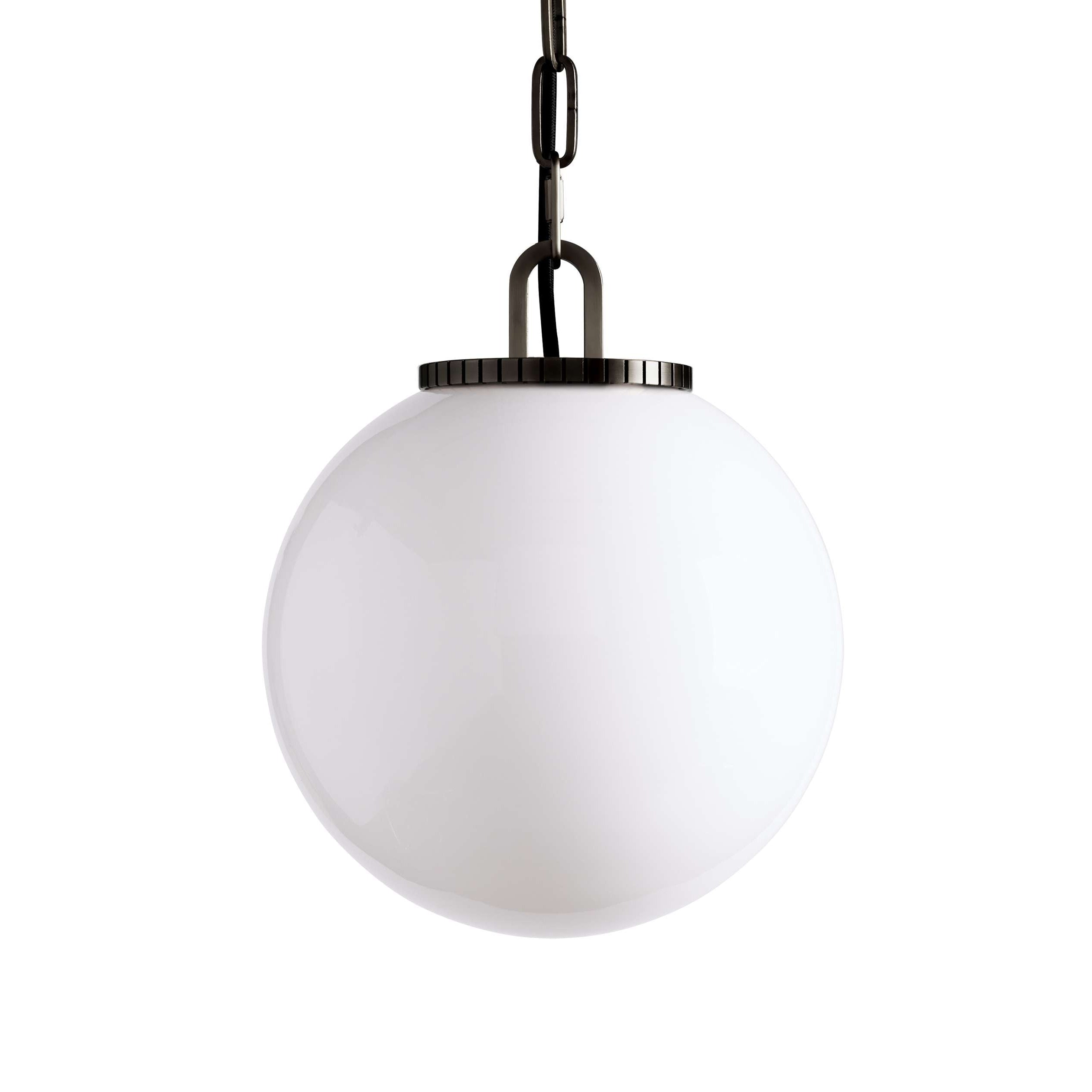 Wescotte Globe Pendant with Chain - BLACKMILKSMALLBlushlighting