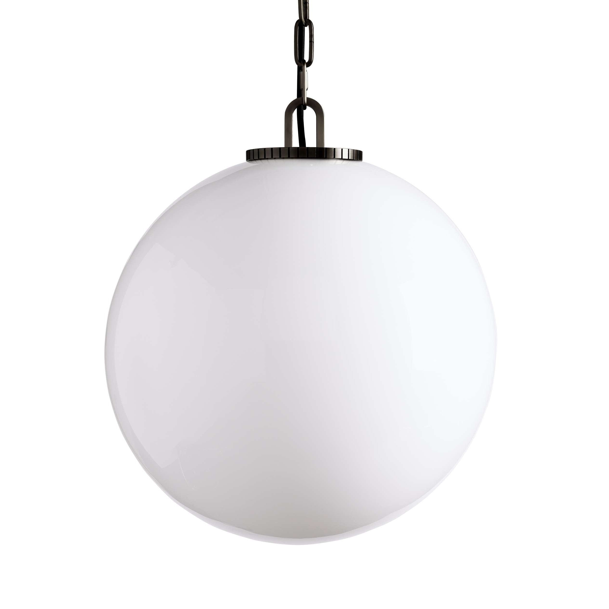 Wescotte Globe Pendant with Chain - BLACKMILKLARGEBlushlighting