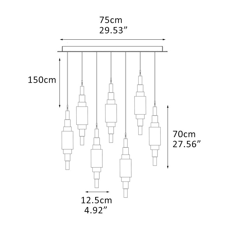 White Alabaster Cluster Pendant Lamp 3-lights for kitchen Island - 15-LightWhiteBlushlighting
