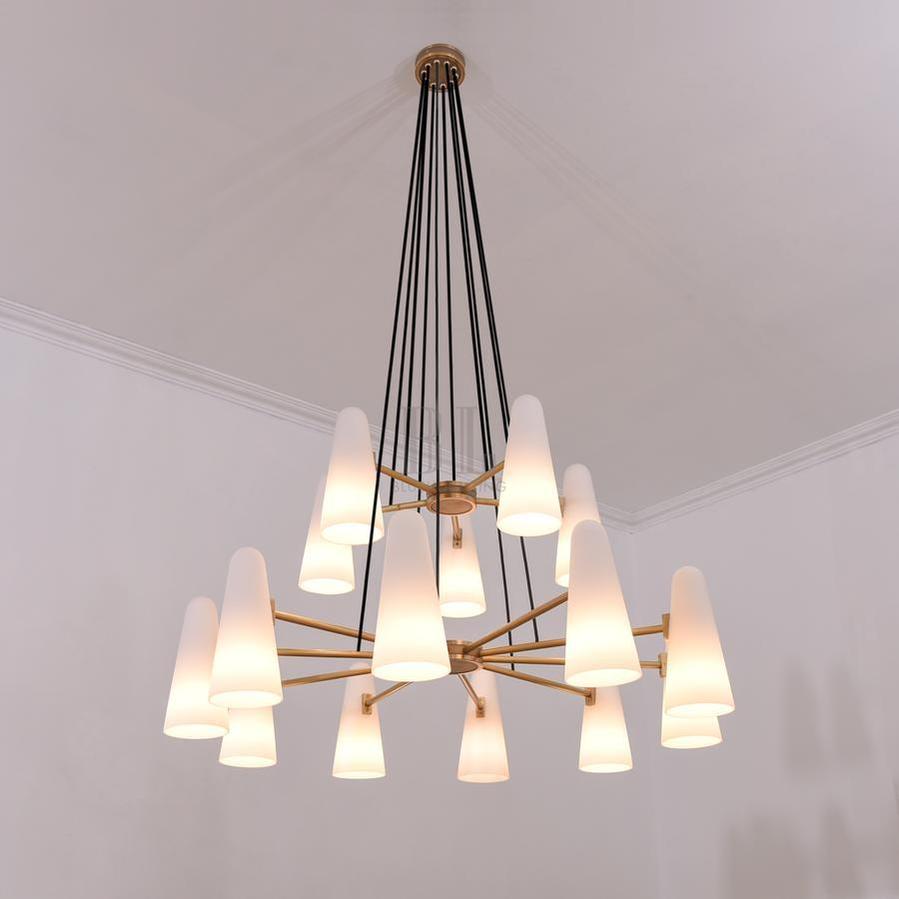 White Ceramics 2-Tier Round Chandelier 44",15-lights-Chandelier-Blushlighting-Blushlighting
