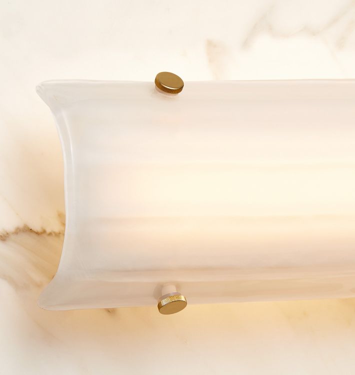 Womter 16" LED Clear Fluted Glass Wall Sconce