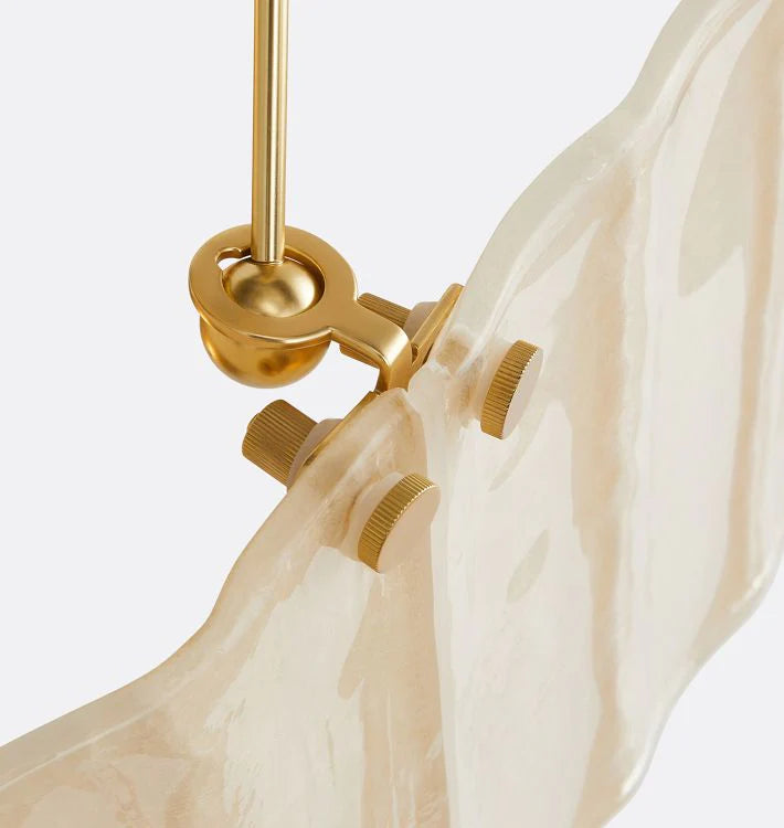 Willamette Glass Linear Chandelier 48''-Blushlighting