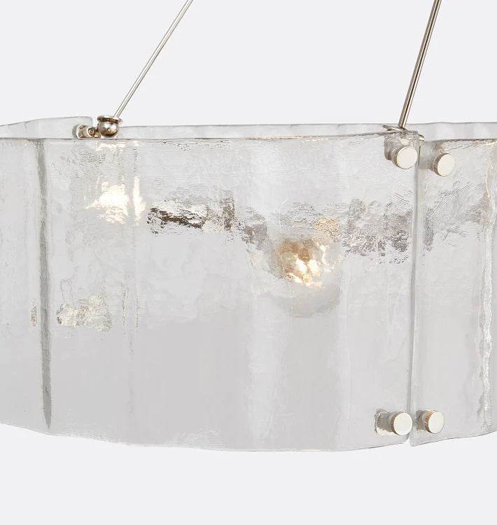 Willamette Glass Linear Chandelier 60''-Blushlighting