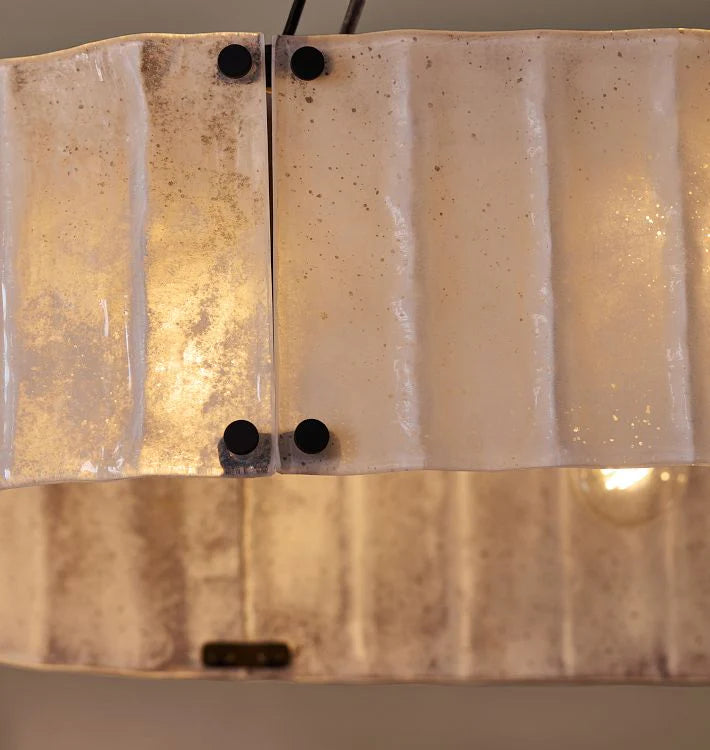 Willamette Glass Linear Chandelier 60''-Blushlighting