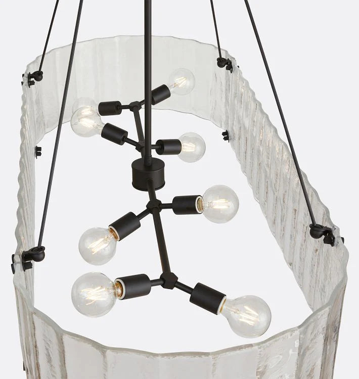 Willamette Glass Linear Chandelier 60''-Blushlighting