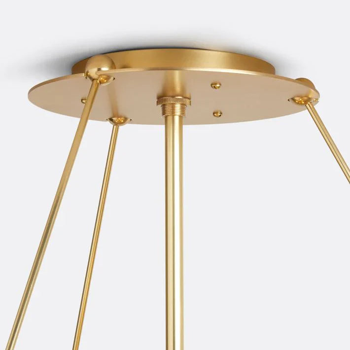 Willamette Glass Round Chandelier 2-Tier 32''-Blushlighting