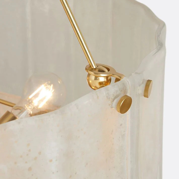 Willamette Glass Round Chandelier 2-Tier 32''-Blushlighting