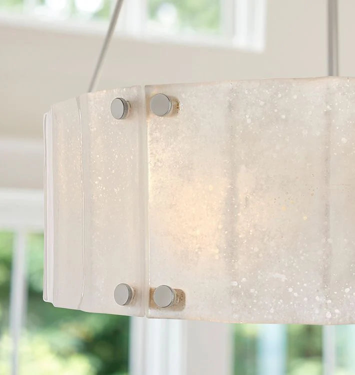 Willamette Glass Round Chandelier 32"-Blushlighting