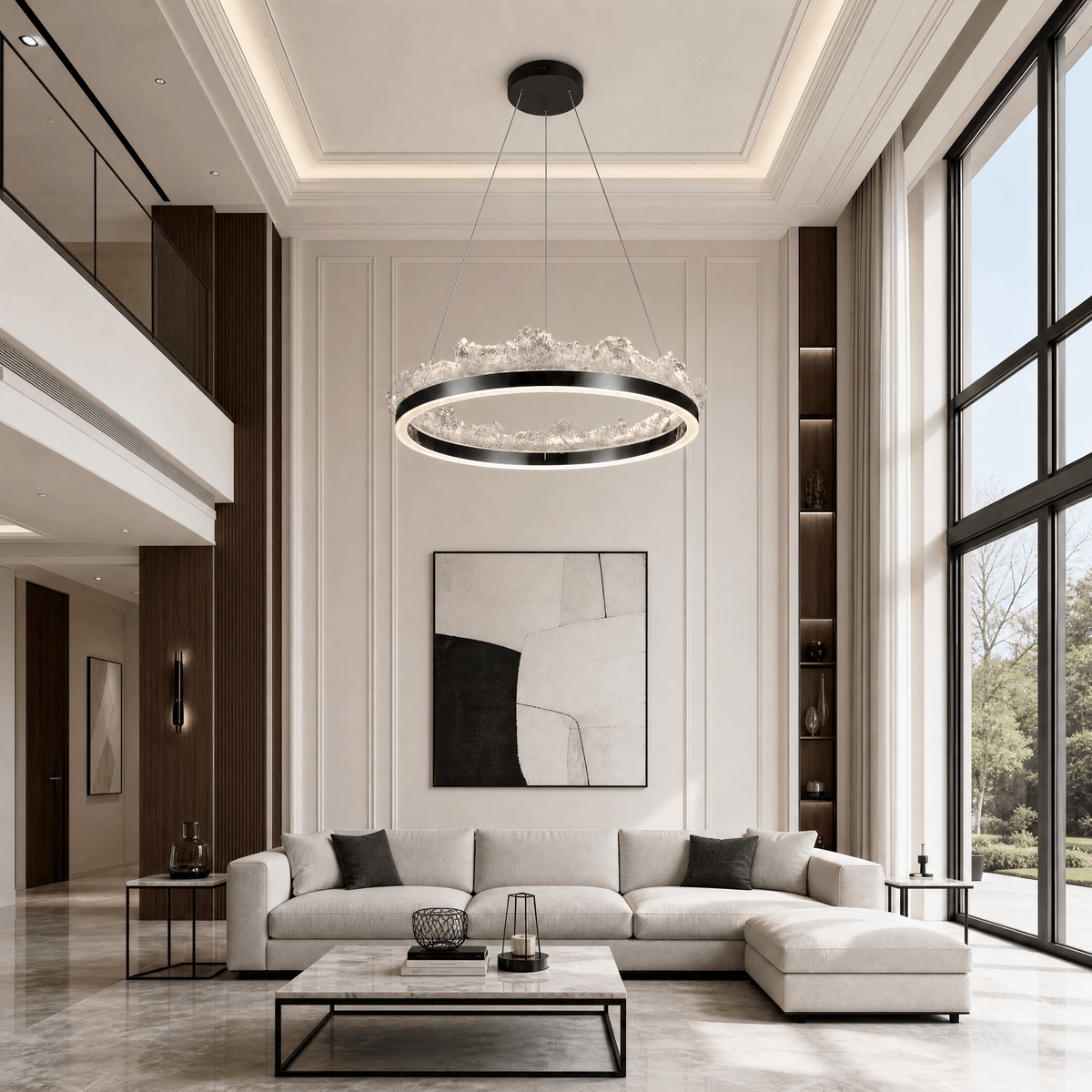 Wind & Wave Modern Sculptural Pendant Light - Blushlighting