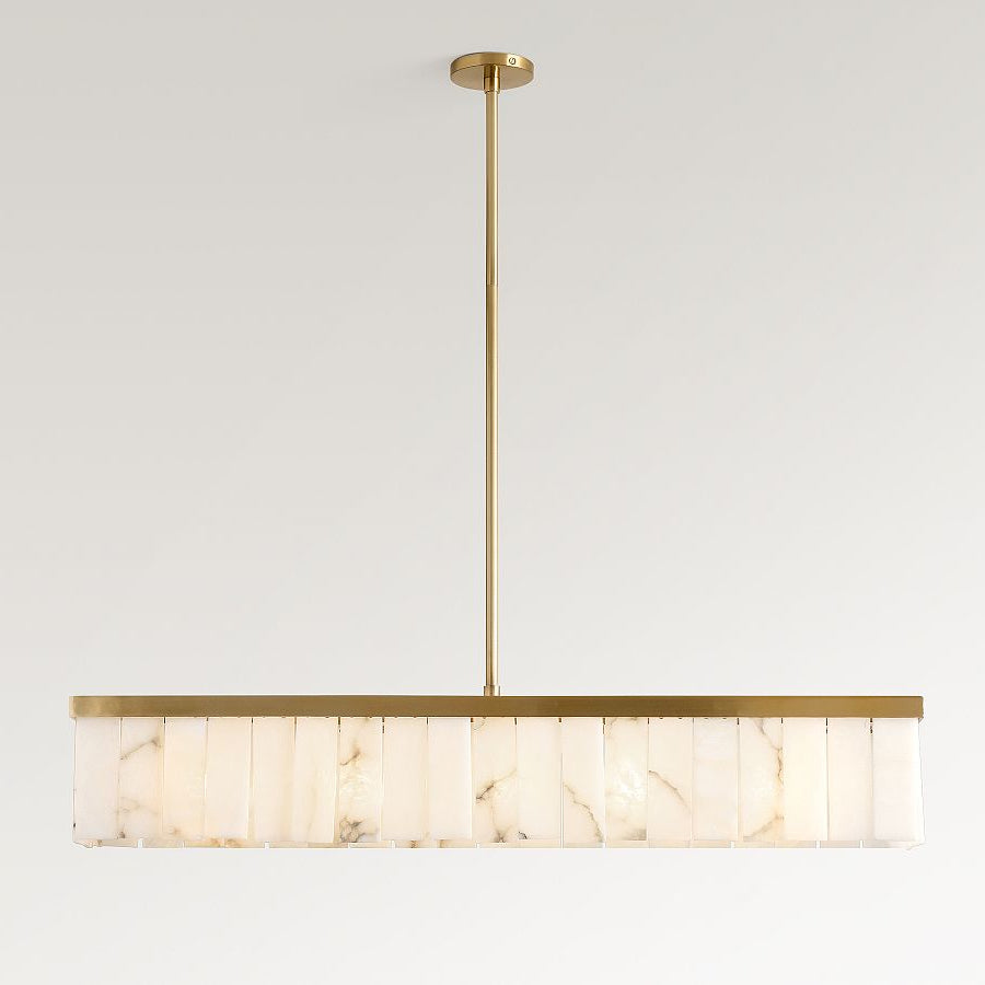 Windham Alabaster Linear Chandelier (49")