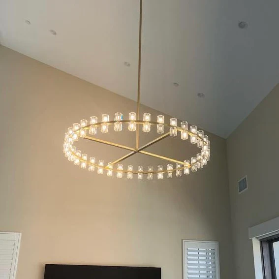 Arcachen Crystal Round Chandelier 36"