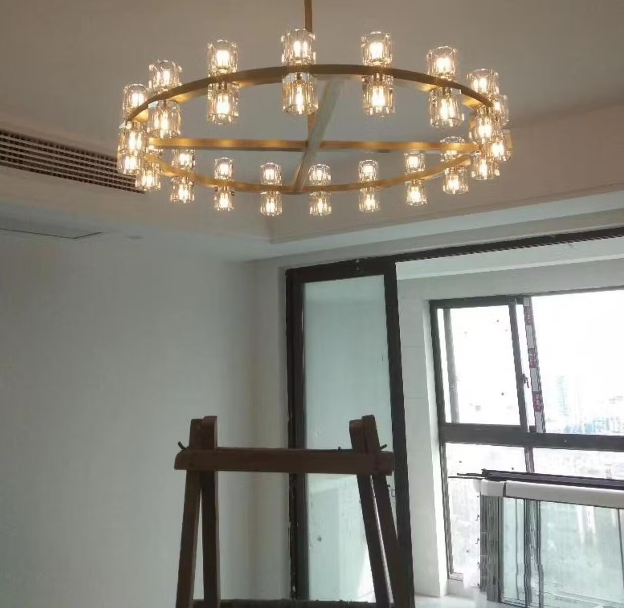 Arcachen Crystal Round Chandelier 36"