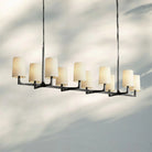 Wrighy Linear Chandelier 54'' 72''-72''-Hammered Iron-