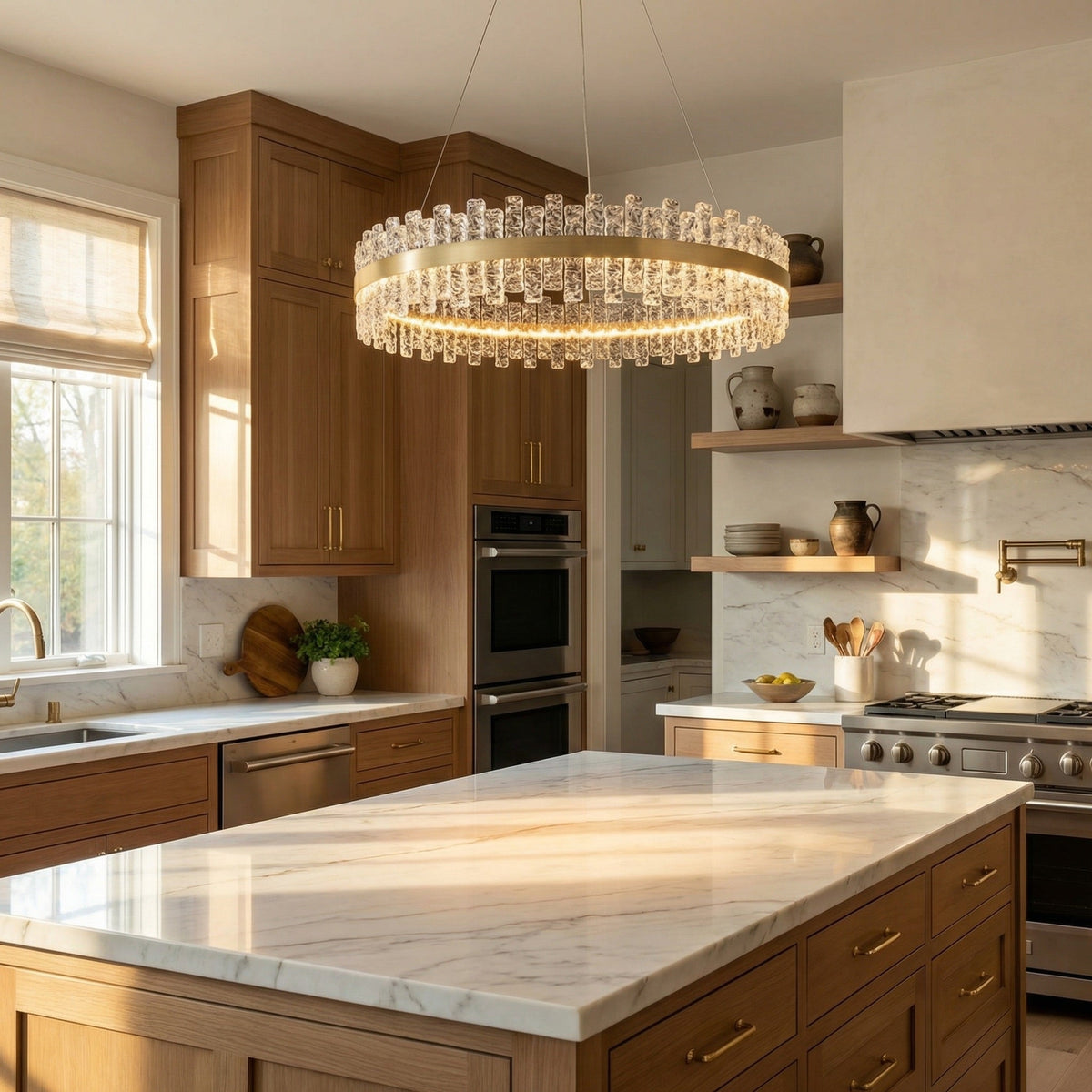 Blush Series Glass Pendant Light Style D - scene-2