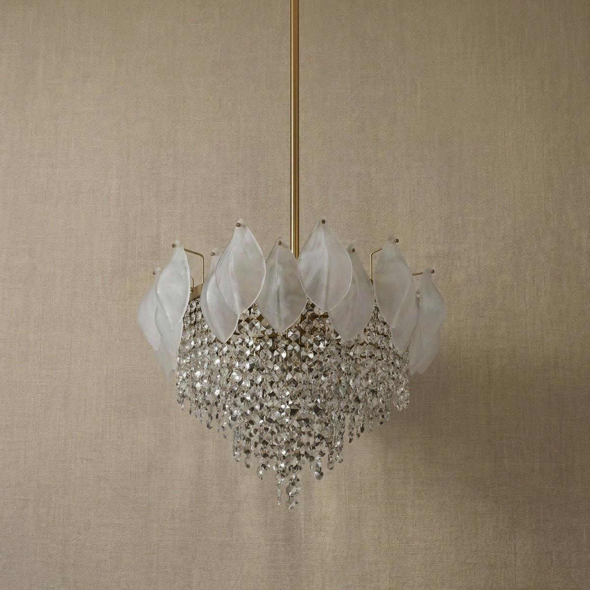 Yiosi Series Oval Glass Pendant Light 39" Style E - dark