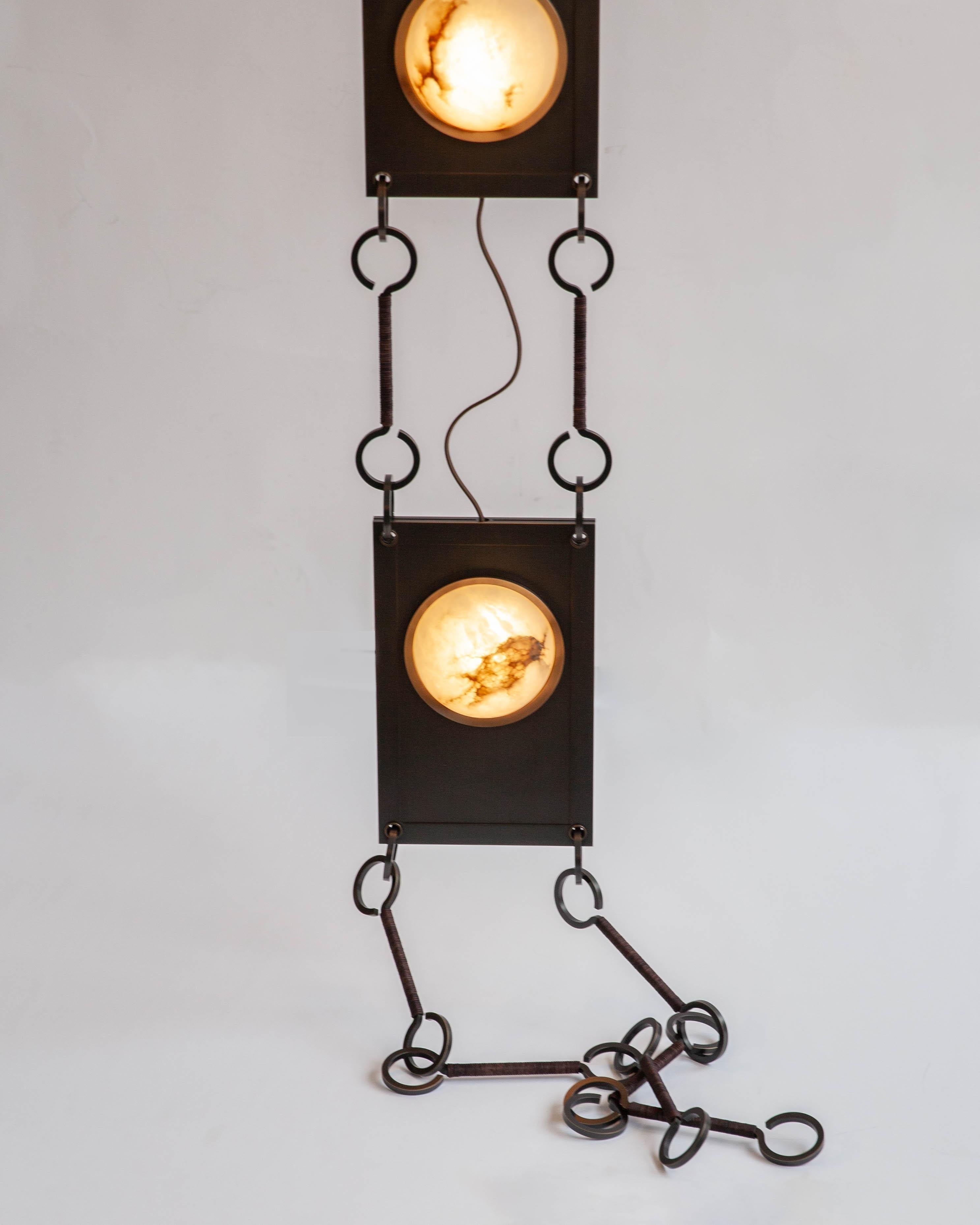 Alabaster Mina Swag Chandelier