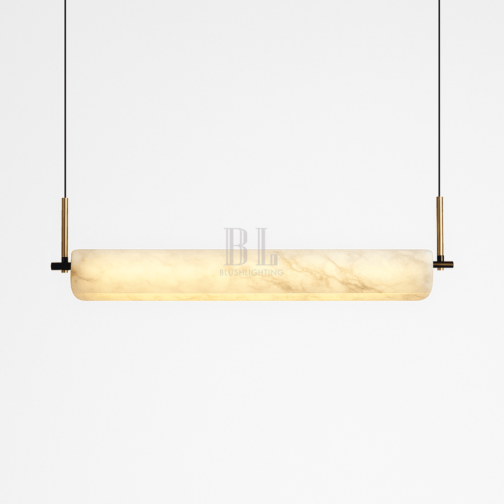 Zazu Alabaster Chandelier - D23.6"(60cm)Trichromatic (No Remote 3000K/4000K/6000K)Blushlighting