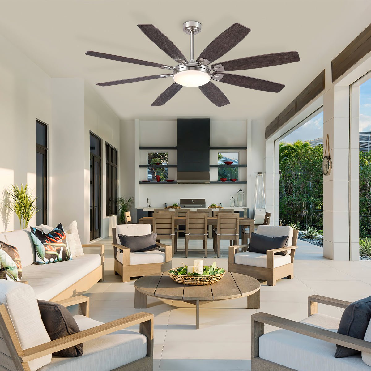 Zephyra Ceiling Fans with Lights 66" - Blushlighting