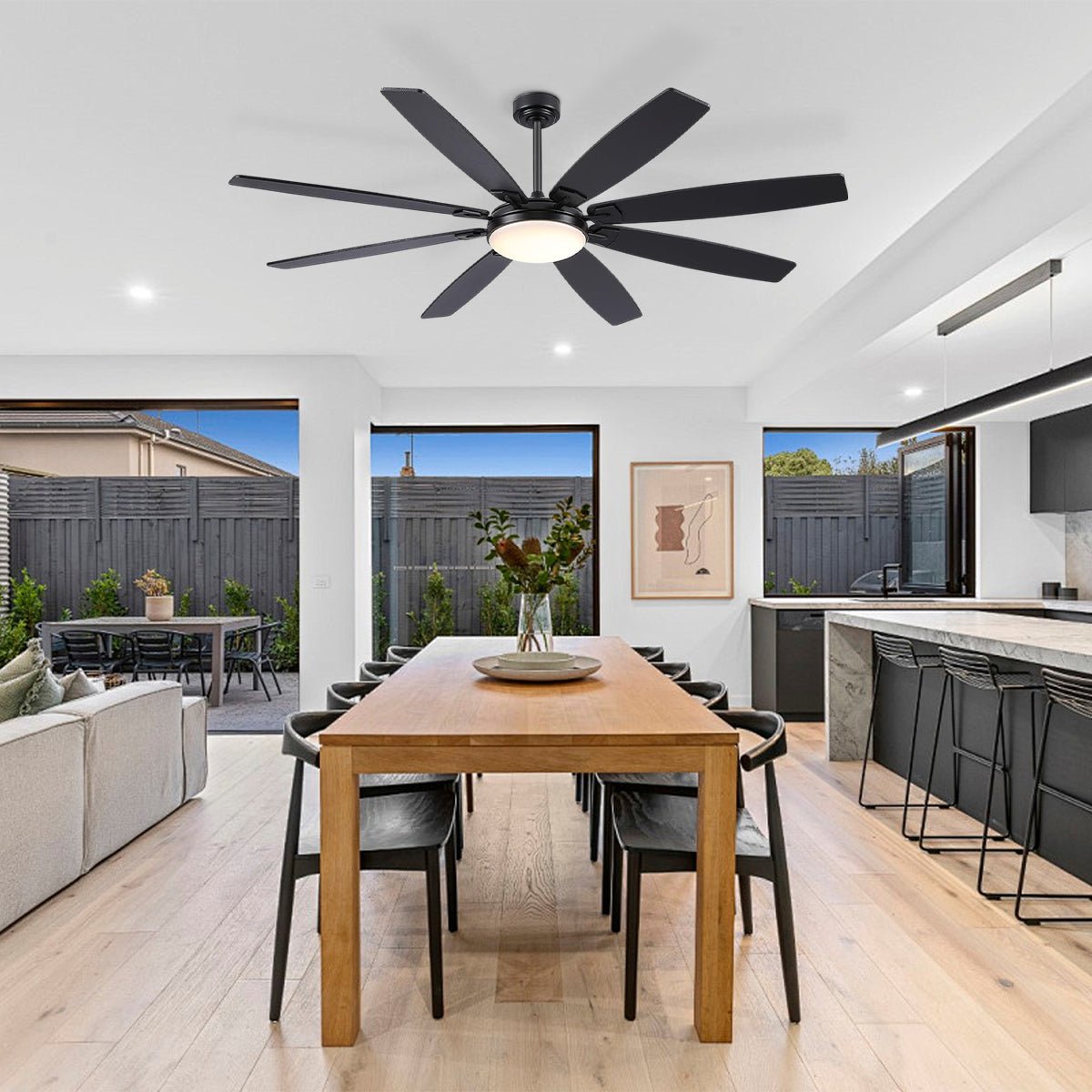 Zephyra Ceiling Fans with Lights 72" - Blushlighting