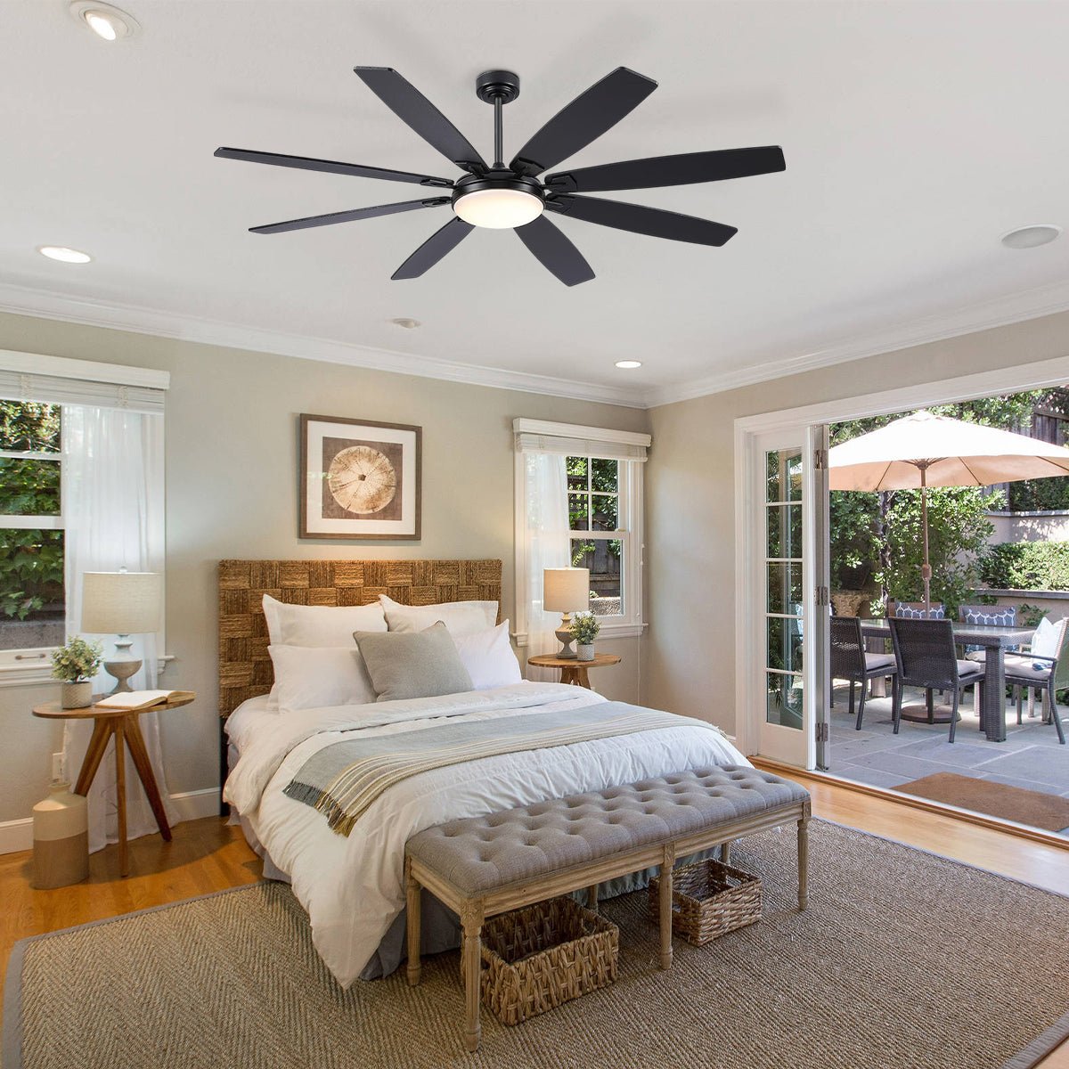 Zephyra Ceiling Fans with Lights 72" - Blushlighting