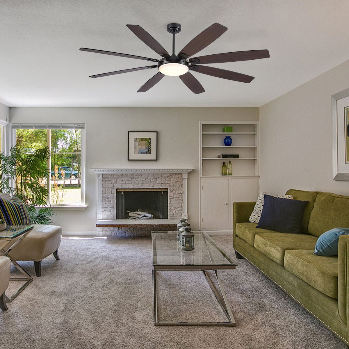 Zephyra Ceiling Fans with Lights 72" - Blushlighting