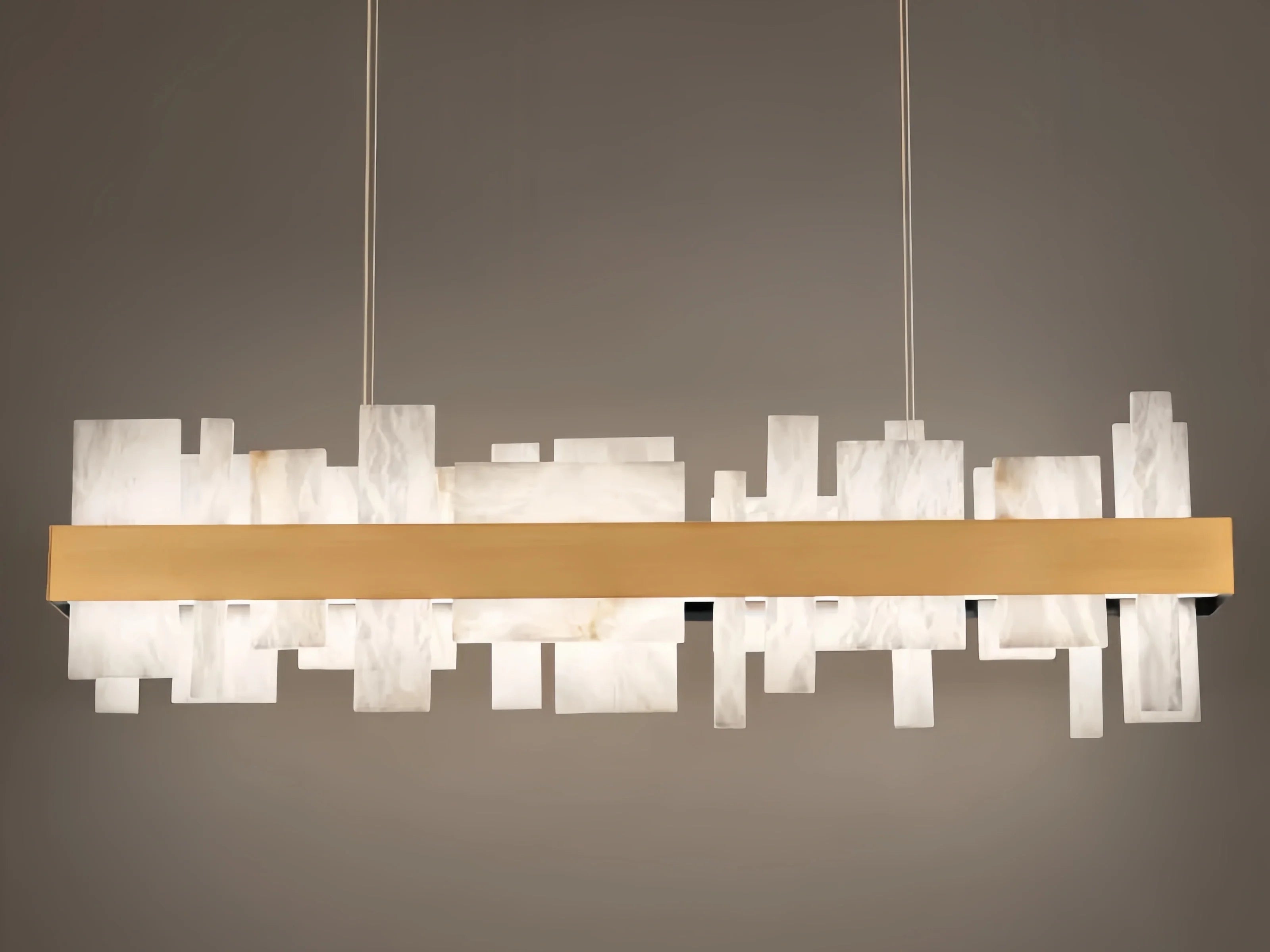 Why the Acropolis LED Linear Alabaster Chandelier Is Perfect for Modern Dining Rooms - Blushlighting