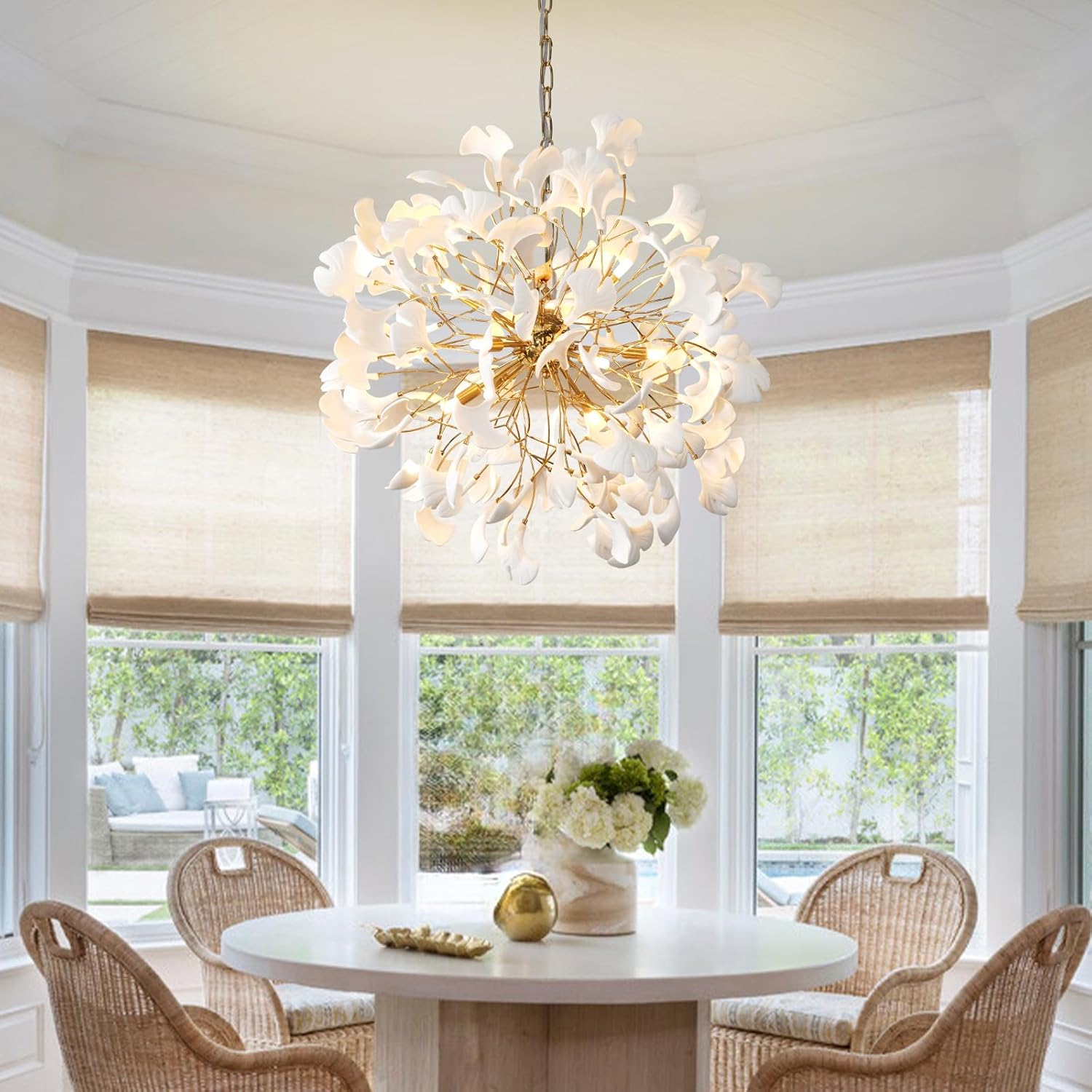Ginkgo Chandelier - Blushlighting