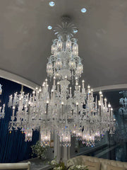 Luxury Classic 3-Tier Candles Crystal Chandelier