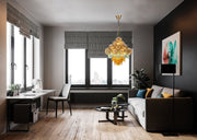 Bettina Murano Round Glass Chandelier