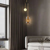 U-shaped Brass Bedroom Pendant Light Modern Lighting