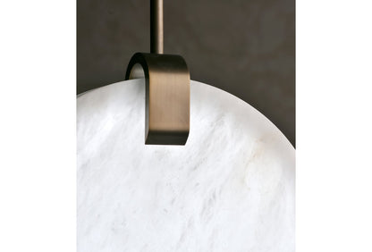 Soho Real Alabaster Disc Pendant Light, Pendant Lamp For Hallway, Staircase Pendant Light KevinstudiBUives   