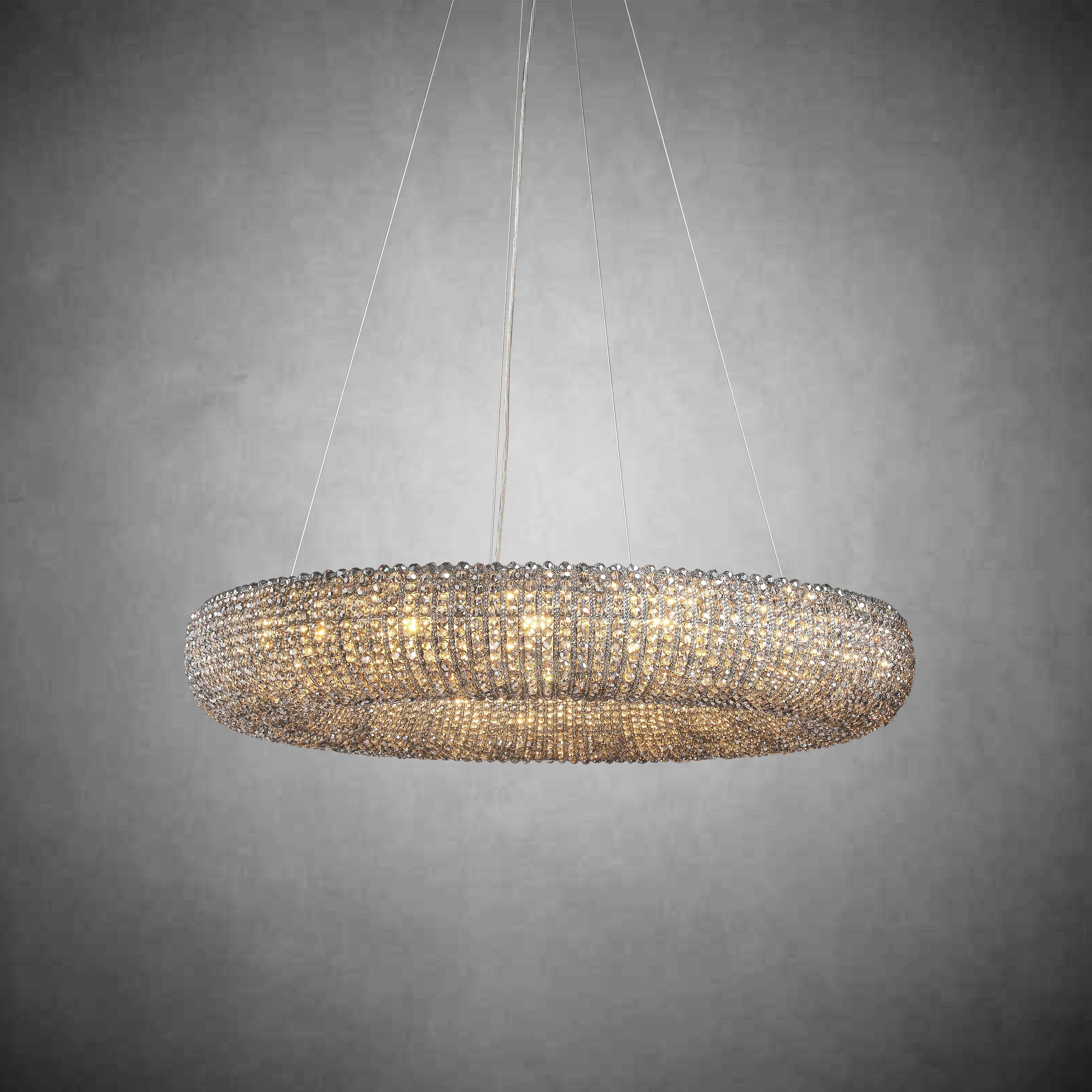 Halos Crystal Round LED Chandelier 32"41''59''72''
