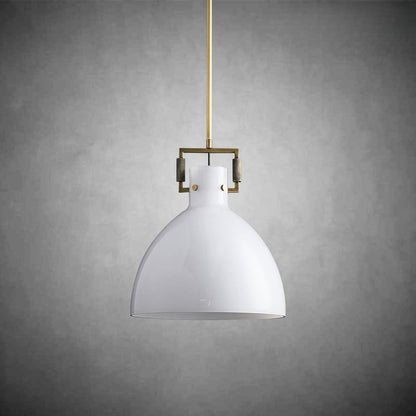 Machine Milk Glass Cloche Pendant 10"14"18"