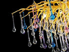 Ran Colorful Crystal Dining Branch Chandelier - jchandelier