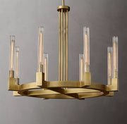 Cannele Linear Candlestick Round Chandelier Light 36"