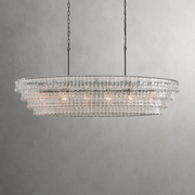 Ghiaccio Glass Oval Chandelier